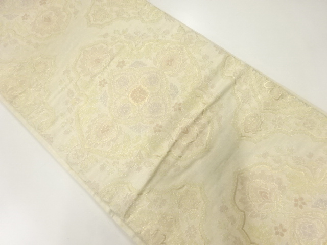 アンティーク　華紋更紗模様織出し袋帯（材料）